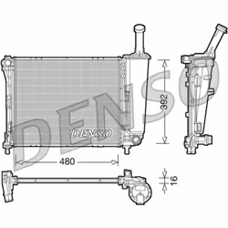 Radiateur, refroidissement moteur DENSO DRM09088