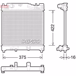 Radiateur moteur DENSO DRM50056