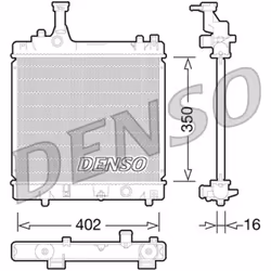 Radiateur, refroidissement moteur DENSO DRM47026