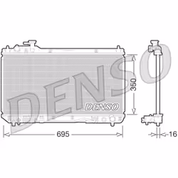 Radiateur, refroidissement moteur DENSO DRM50061