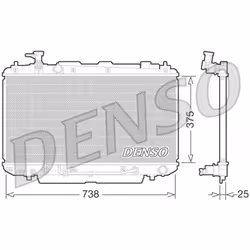 Radiateur, refroidissement moteur DENSO DRM50064