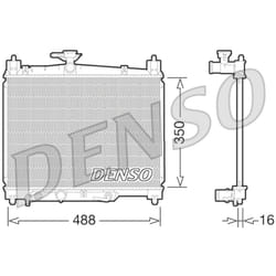 Radiateur, refroidissement moteur DENSO DRM50066