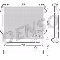 Radiateur, refroidissement moteur DENSO DRM50074
