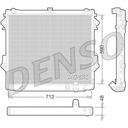 Radiateur, refroidissement moteur DENSO DRM50074