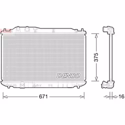 Radiateur, refroidissement moteur DENSO DRM40028