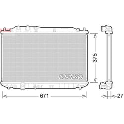 Radiateur, refroidissement moteur DENSO DRM40029