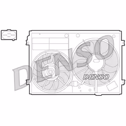 Ventilateur, refroidissement moteur DENSO DER32012