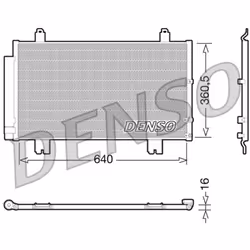 Condenseur, climatisation DENSO DCN51005