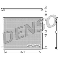 Condenseur, climatisation DENSO DCN50017