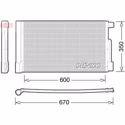 Condenseur, climatisation DENSO DCN01004