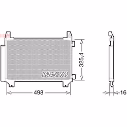 Condenseur, climatisation DENSO DCN50028
