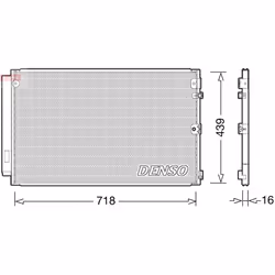Condenseur, climatisation DENSO DCN51011