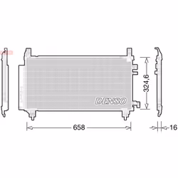 Condenseur, climatisation DENSO DCN50046