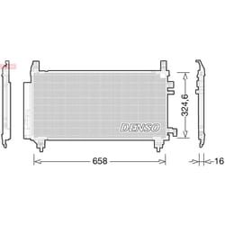 Condenseur, climatisation DENSO DCN50046