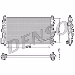 Radiateur, refroidissement moteur DENSO DRM20009