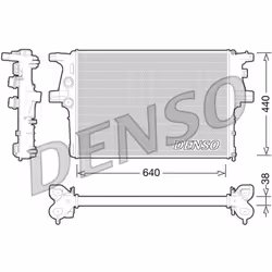 Radiateur, refroidissement moteur DENSO DRM12008 - Vue supplémentaire 4