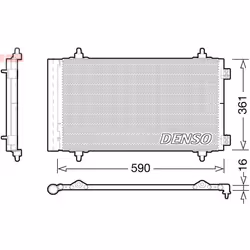 Condenseur, climatisation DENSO DCN21018