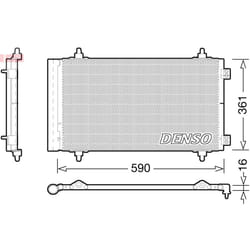 Condenseur, climatisation DENSO DCN21018