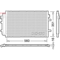 Condenseur, climatisation DENSO DCN12005