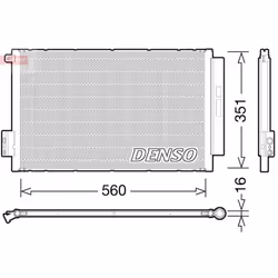 Condenseur, climatisation DENSO DCN09043