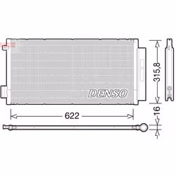 Condenseur, climatisation DENSO DCN09044