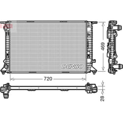 Radiateur, refroidissement moteur DENSO DRM02022