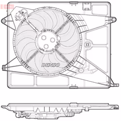 Ventilateur, refroidissement moteur DENSO DER15005