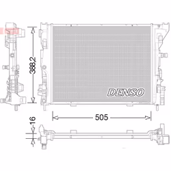 Radiateur, refroidissement moteur DENSO DRM23035