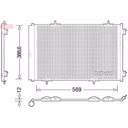 Condenseur, climatisation DENSO DCN21030