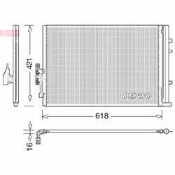 Condenseur, climatisation DENSO DCN05016
