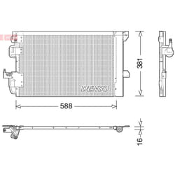 Condenseur, climatisation DENSO DCN20007