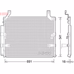 Condenseur, climatisation DENSO DCN50032