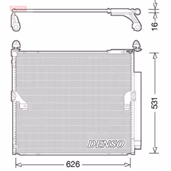 Condenseur, climatisation DENSO DCN50038