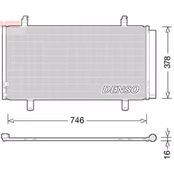 Condenseur, climatisation DENSO DCN50048