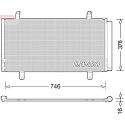 Condenseur, climatisation DENSO DCN50048