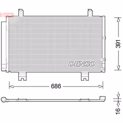 Condenseur, climatisation DENSO DCN51013