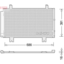 Condenseur, climatisation DENSO DCN51013