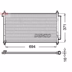 Condenseur, climatisation DENSO DCN40012