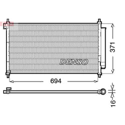 Condenseur, climatisation DENSO DCN40012