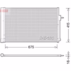 Condenseur, climatisation DENSO DCN15001