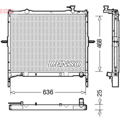 Radiateur, refroidissement moteur DENSO DRM43001