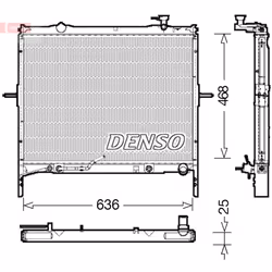 Radiateur, refroidissement moteur DENSO DRM43002