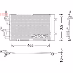 Condenseur, climatisation DENSO DCN20037