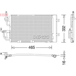 Condenseur, climatisation DENSO DCN20037