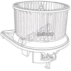 DENSO DEA17029 Pulseur d'Air pour véhicules avec direction à gauche sans résistance