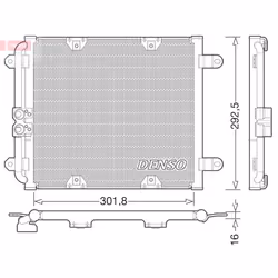 Condenseur, climatisation DENSO DCN02028