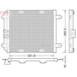 Condenseur, climatisation DENSO DCN02028
