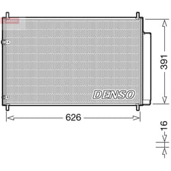 Condenseur, climatisation DENSO DCN50041