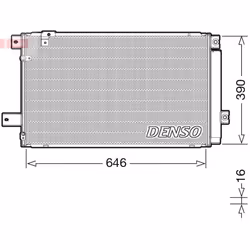 Condenseur, climatisation DENSO DCN50049