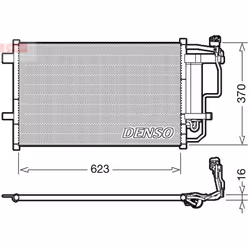 Condenseur, climatisation DENSO DCN44007